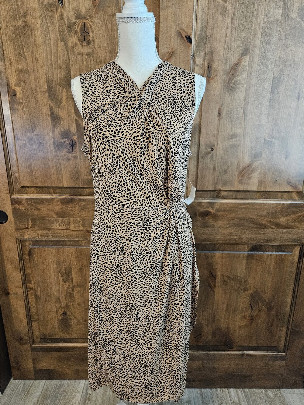 Sleeveless Leopard Print Dress